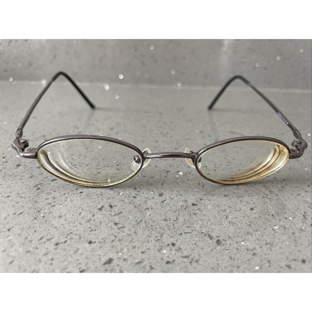 Fabio Alberti Eyewear Brown Metal Oval Eyeglasses FRAMES ONLY FA-796 43-22-145